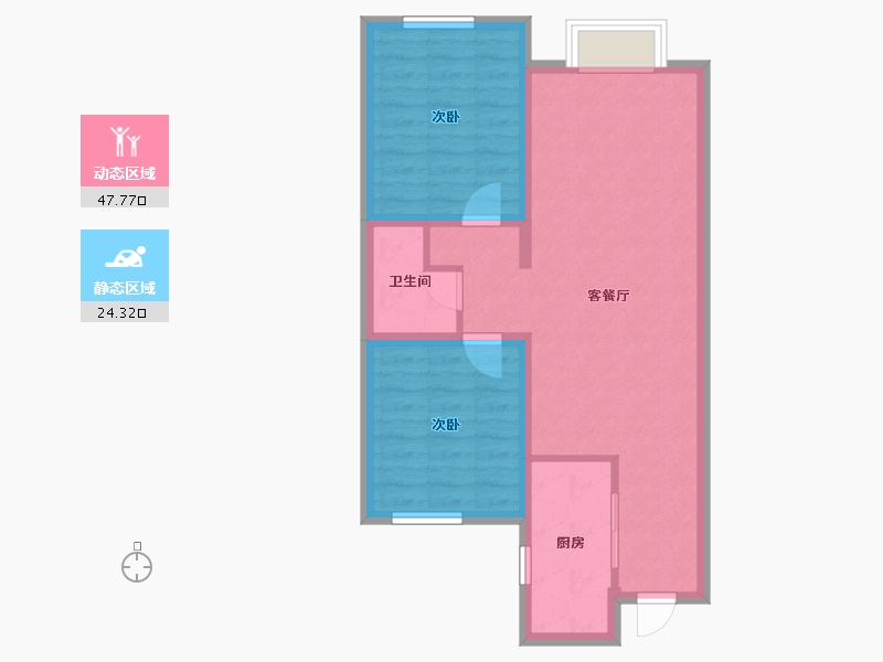 河北省-石家庄市-汇君城-64.27-户型库-动静分区