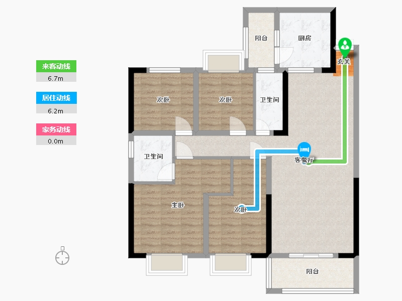 云南省-昭通市-康养小镇-103.51-户型库-动静线