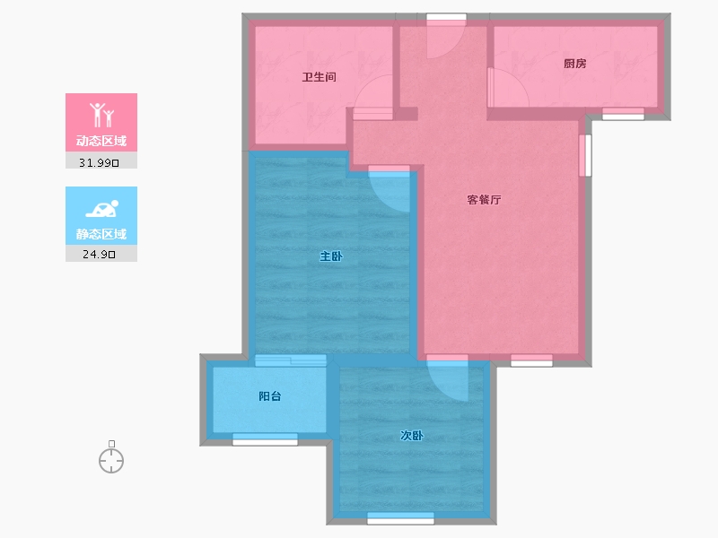 河北省-邢台市-九璟台-49.62-户型库-动静分区