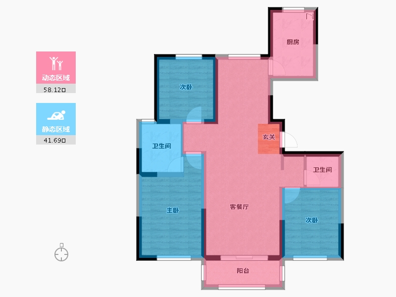 河北省-沧州市-中城国际-88.66-户型库-动静分区