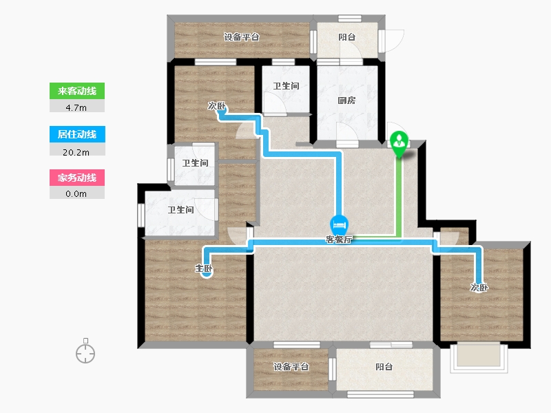 河南省-许昌市-中建观湖悦府-105.00-户型库-动静线