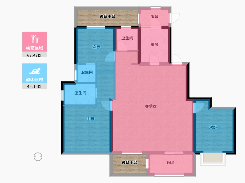 河南省-许昌市-中建观湖悦府-105.00-户型库-动静分区