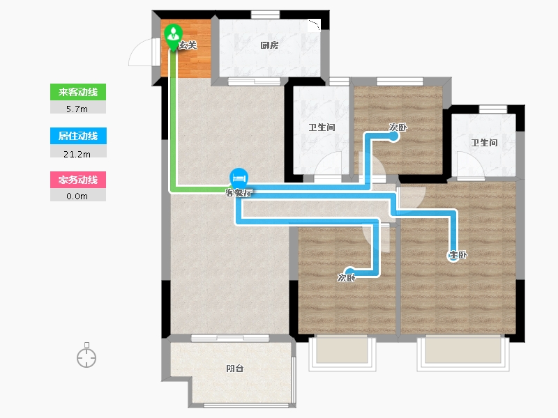 安徽省-合肥市-合肥雅郡-81.59-户型库-动静线