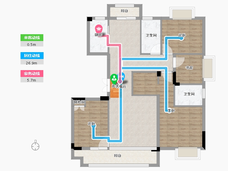 湖北省-武汉市-�吃没�府-111.56-户型库-动静线