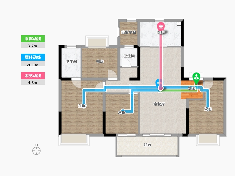 江苏省-常州市-牡丹水岸首府-116.33-户型库-动静线