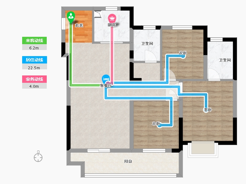 江苏省-常州市-弘阳上坤云�o-89.61-户型库-动静线