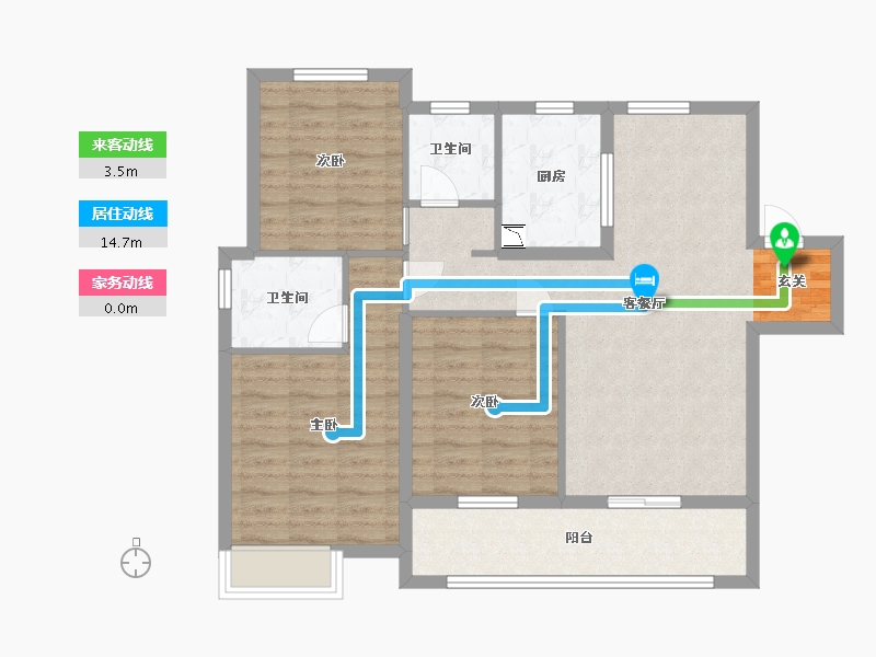 安徽省-蚌埠市-中梁淮风十里-91.20-户型库-动静线