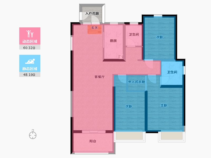 安徽省-蚌埠市-鹏欣天珑天�h-99.36-户型库-动静分区