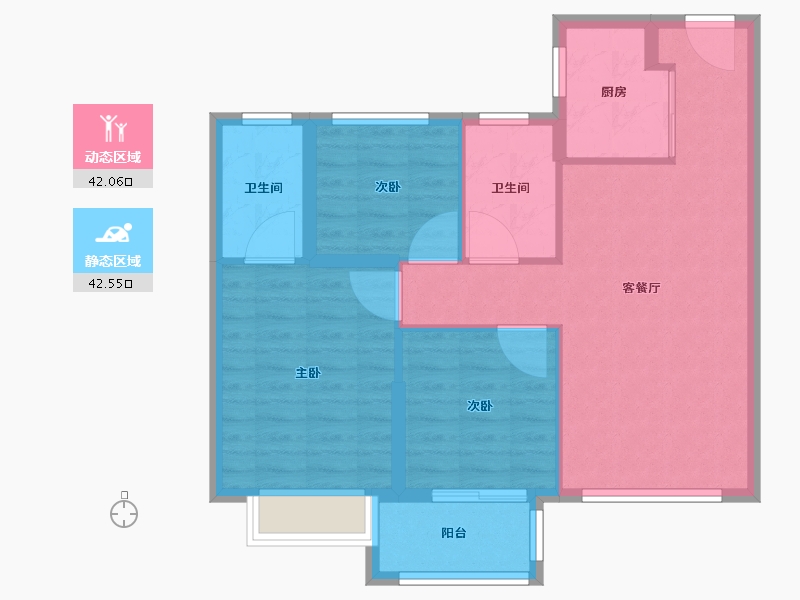 福建省-漳州市-中骏-76.00-户型库-动静分区