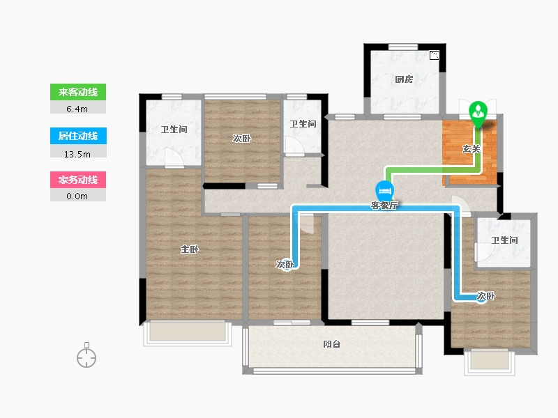 广西壮族自治区-南宁市-中海哈罗学府-138.99-户型库-动静线