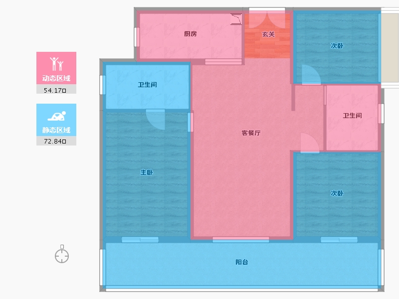 广西壮族自治区-南宁市-阳光城江山�Z原-115.35-户型库-动静分区