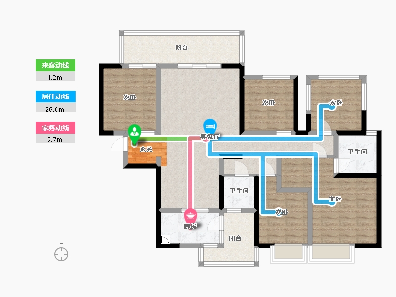 广西壮族自治区-南宁市-路桥壮美山湖-119.03-户型库-动静线