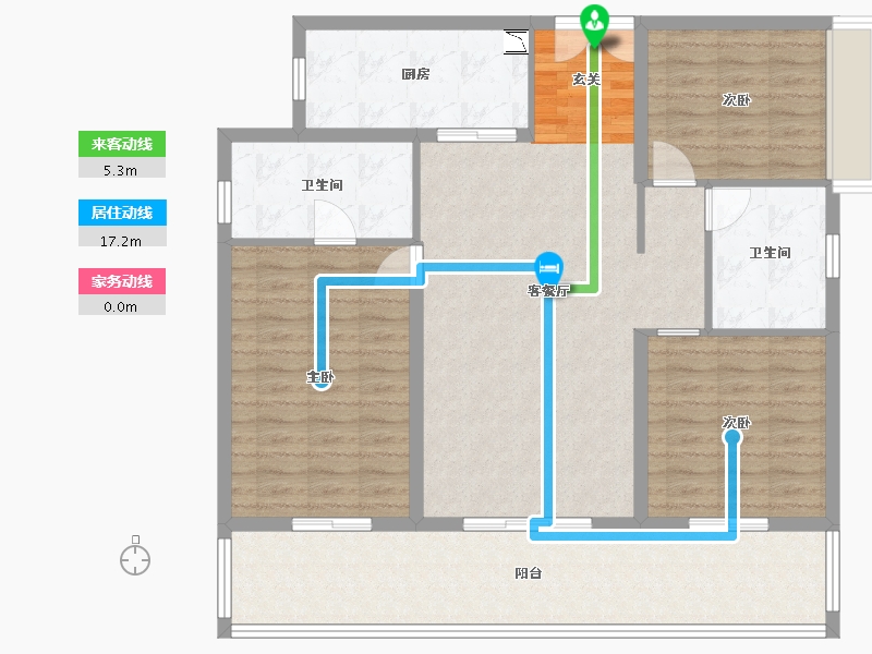 广西壮族自治区-南宁市-阳光城江山�Z原-115.35-户型库-动静线