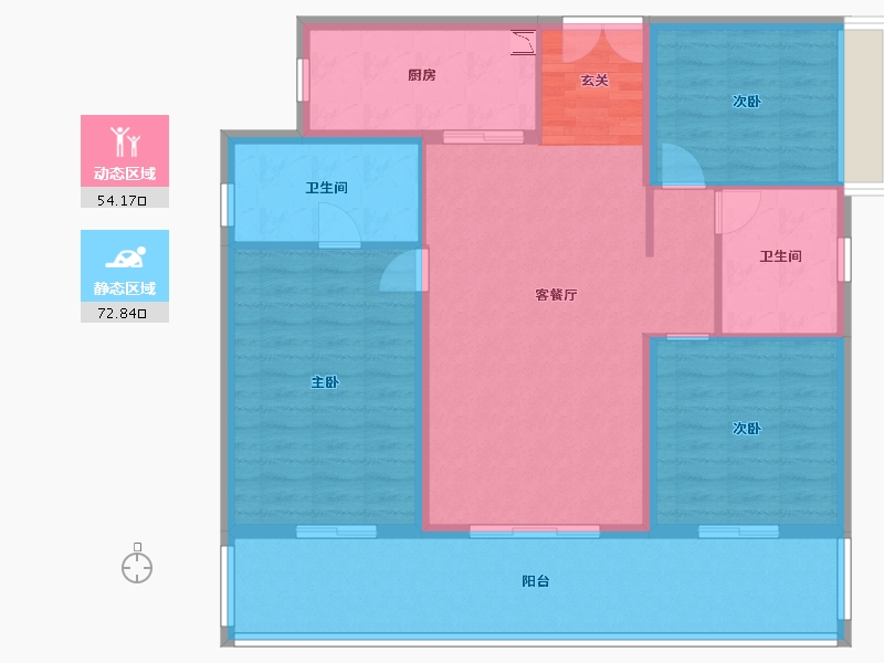 广西壮族自治区-南宁市-阳光城江山�Z原-115.35-户型库-动静分区