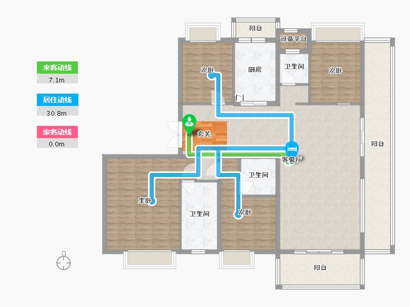 广西壮族自治区-南宁市-阳光城江山�Z原-162.74-户型库-动静线