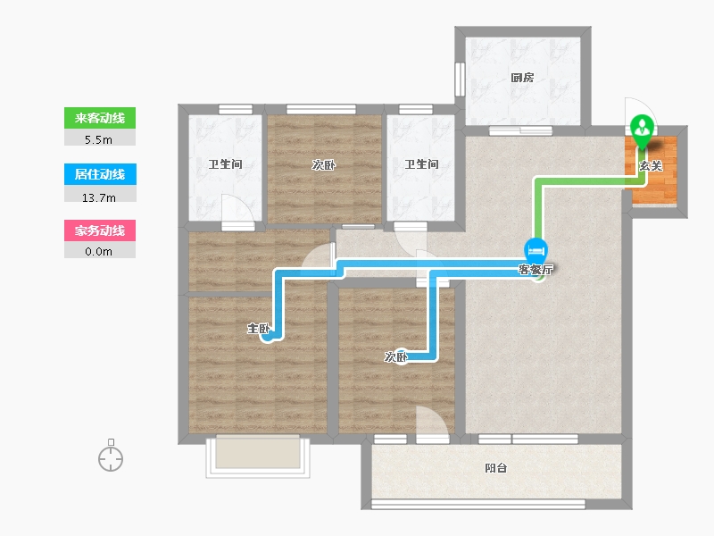 山东省-青岛市-海尔产城创衡山学府-92.80-户型库-动静线