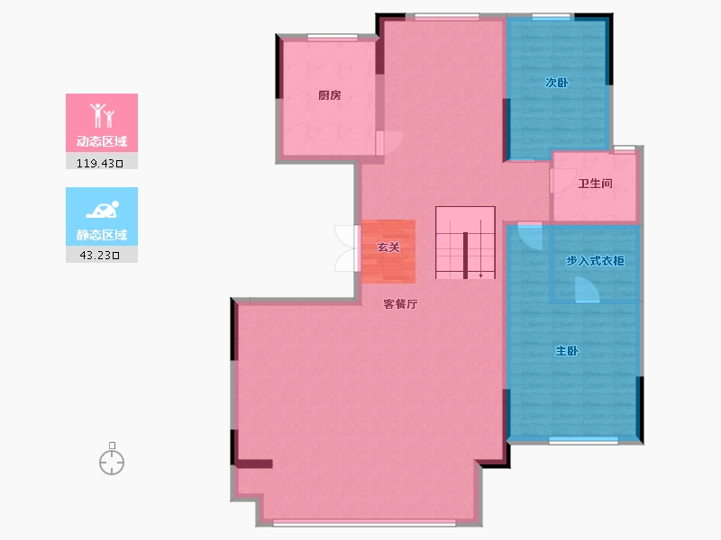 江苏省-连云港市-吾悦和府-150.04-户型库-动静分区