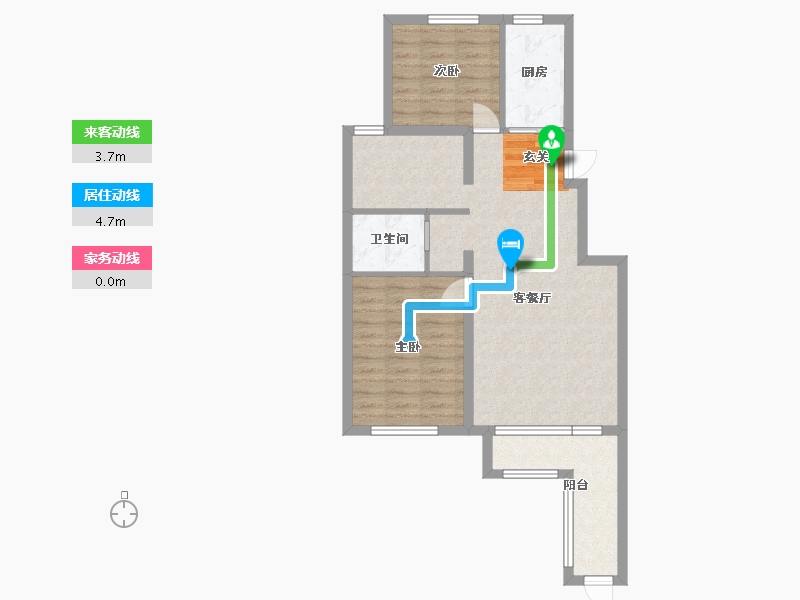 江苏省-南通市-首开缇香郡-72.10-户型库-动静线