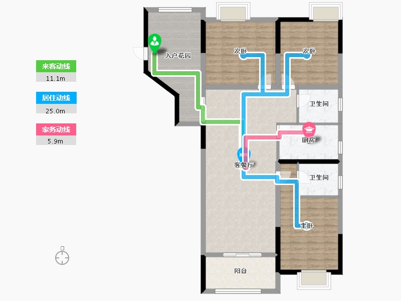 河南省-南阳市-水韵绿城-117.00-户型库-动静线