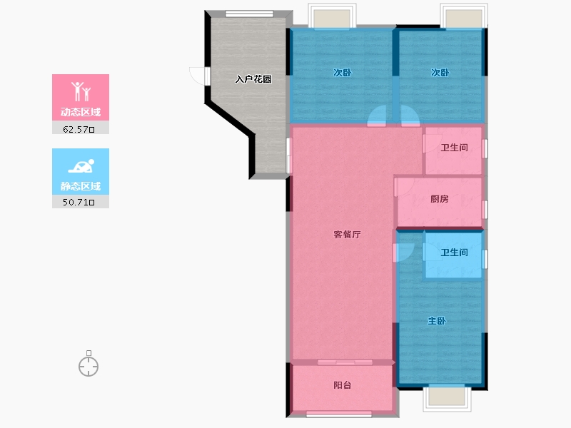 河南省-南阳市-水韵绿城-117.00-户型库-动静分区