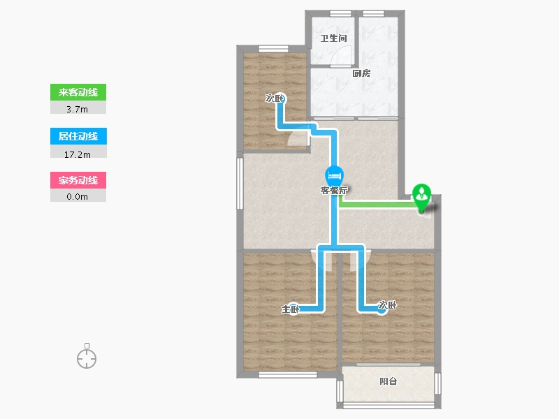 安徽省-合肥市-安居苑-82.15-户型库-动静线