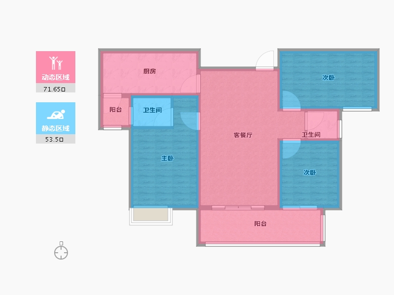 河南省-商丘市-西湖观澜-112.98-户型库-动静分区