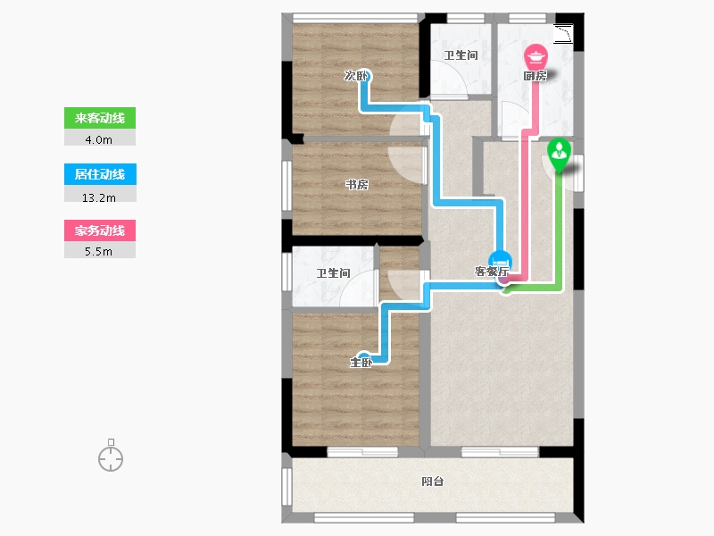 江苏省-苏州市-越秀江南悦府-74.25-户型库-动静线