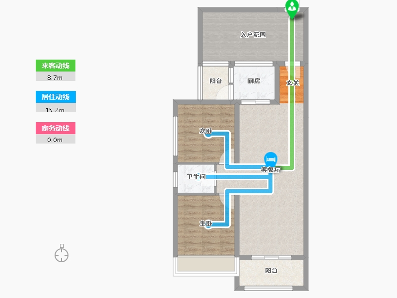 湖南省-郴州市-竹园新城-77.62-户型库-动静线