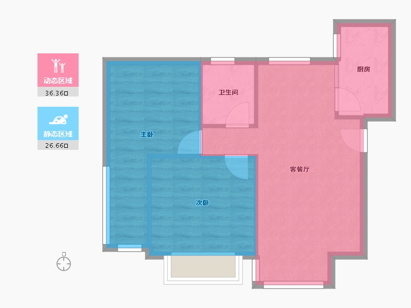 河南省-郑州市-亚星盛世俪都-56.96-户型库-动静分区