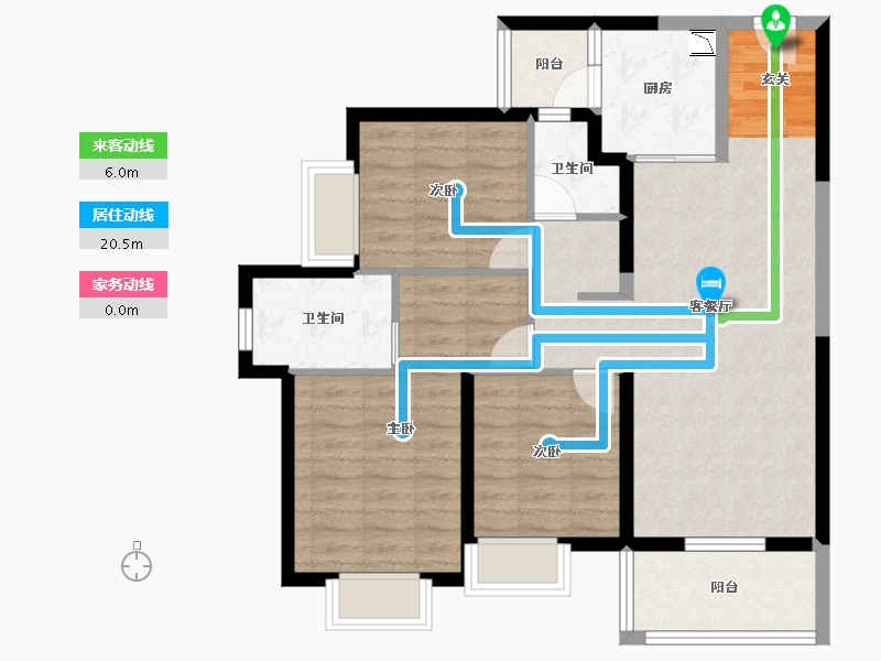 云南省-昆明市-上悦天地-86.03-户型库-动静线