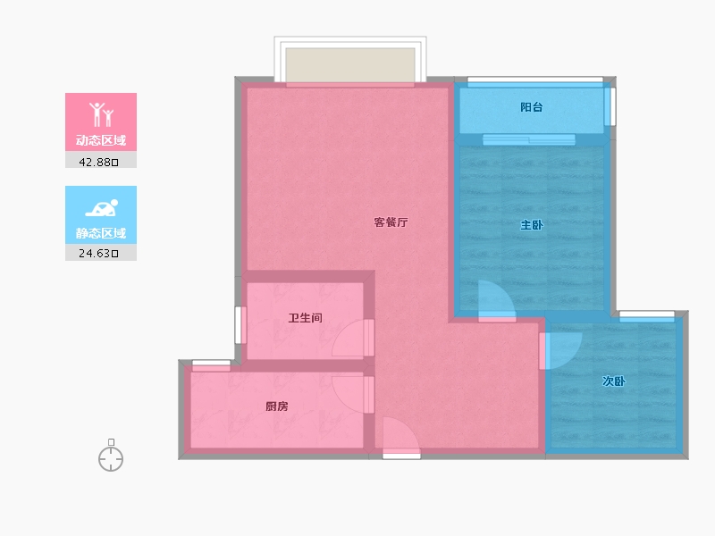 贵州省-遵义市-保利-59.25-户型库-动静分区