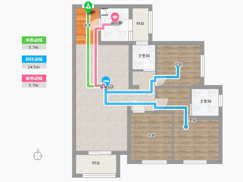 四川省-南充市-中南原山-75.40-户型库-动静线