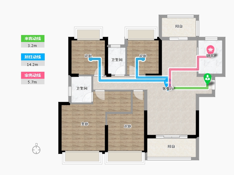 青海省-海南藏族自治州-合隆・中央公园-101.15-户型库-动静线