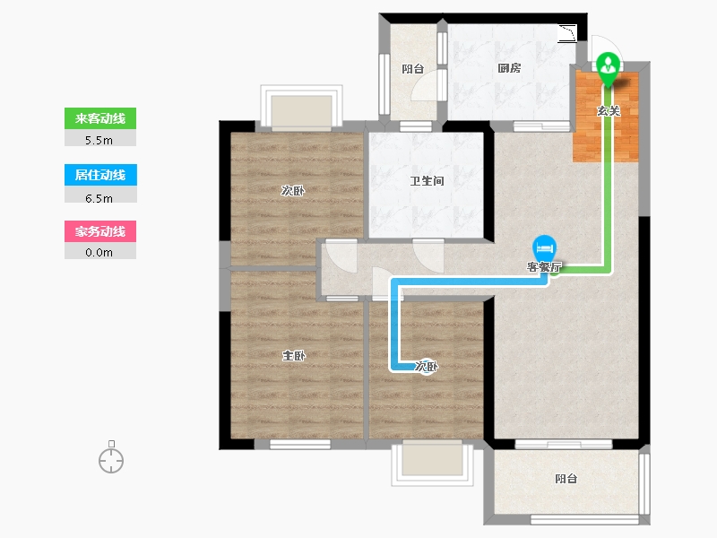 福建省-三明市-恒大御龙天峰-83.00-户型库-动静线