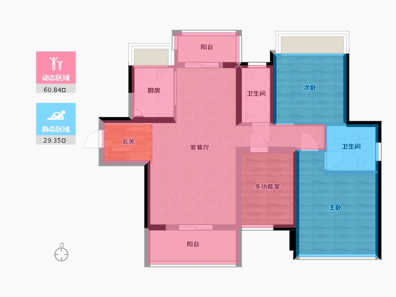 广东省-江门市-嘉骏花园-79.24-户型库-动静分区