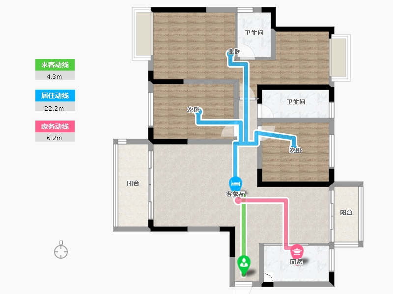 陕西省-安康市-兴科明珠花园三期-115.40-户型库-动静线