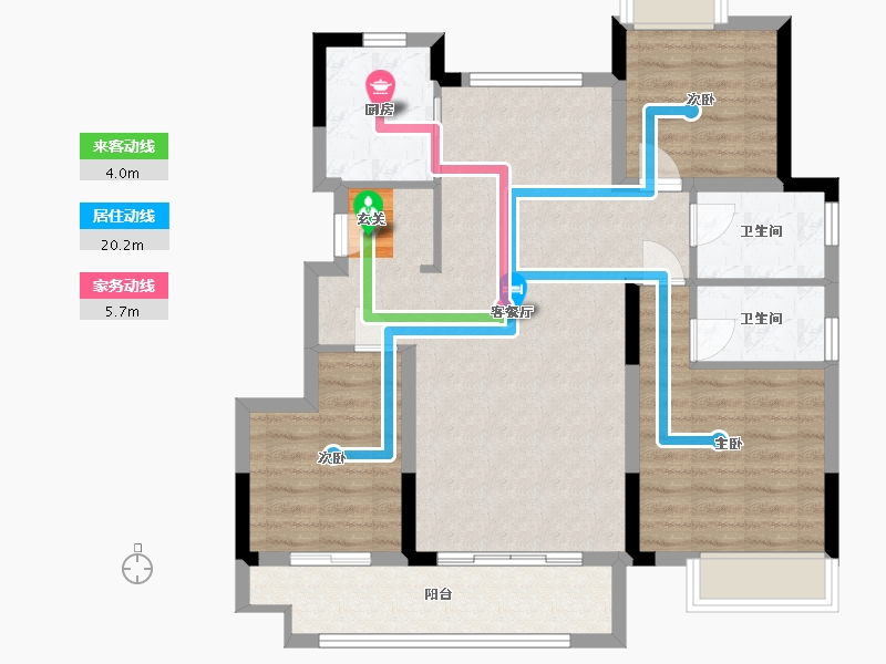 江西省-九江市-锦天府-87.20-户型库-动静线