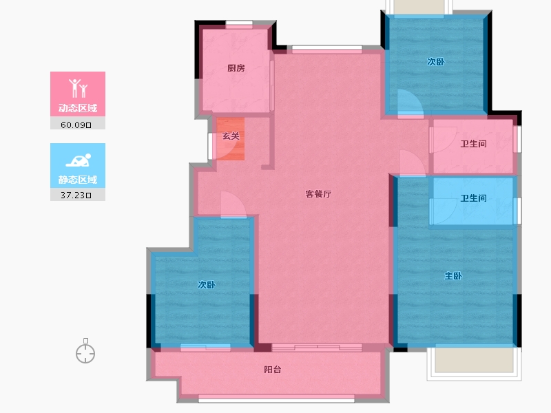 江西省-九江市-锦天府-87.20-户型库-动静分区