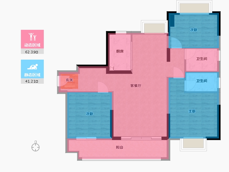 江西省-九江市-碧桂园・九��山-92.80-户型库-动静分区