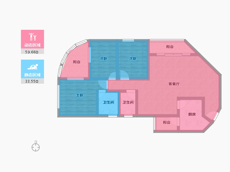 广东省-深圳市-锦绣花园一期-81.72-户型库-动静分区