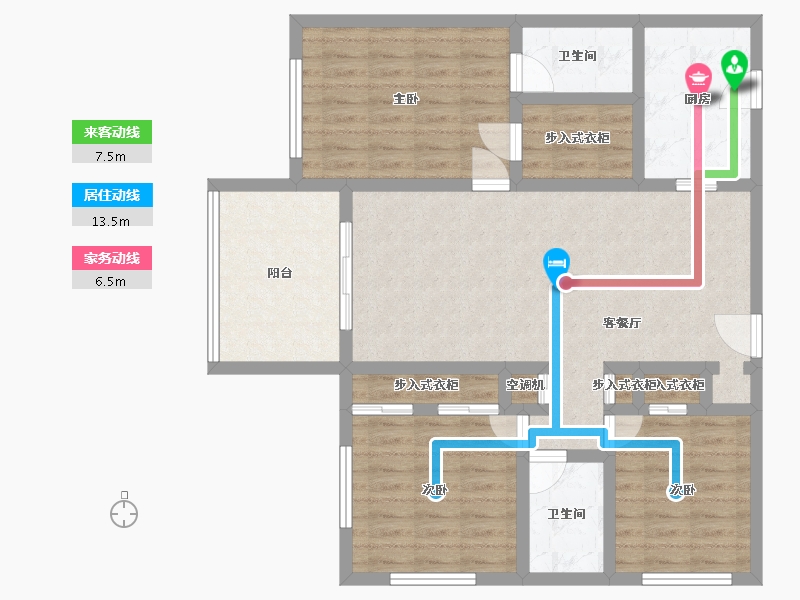 Florida-Miami-Dade-Residences at the Falls-100.29-户型库-动静线