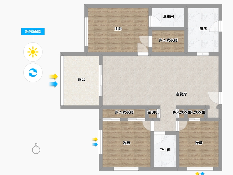 Florida-Miami-Dade-Residences at the Falls-100.29-户型库-采光通风