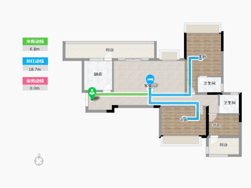 四川省-成都市-美泉悦府-111.74-户型库-动静线