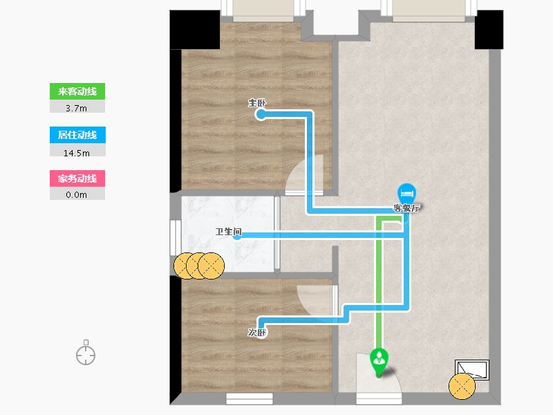 湖南省-长沙市-碧桂园城市之光-46.18-户型库-动静线