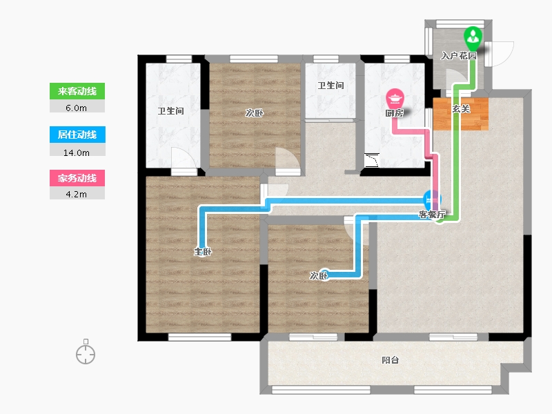 山东省-青岛市-中铁青岛世界博览城・逸海-100.00-户型库-动静线