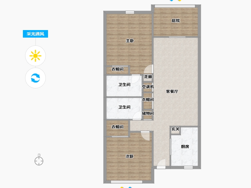 Florida-Broward-Cross Keys Apartments-115.13-户型库-采光通风