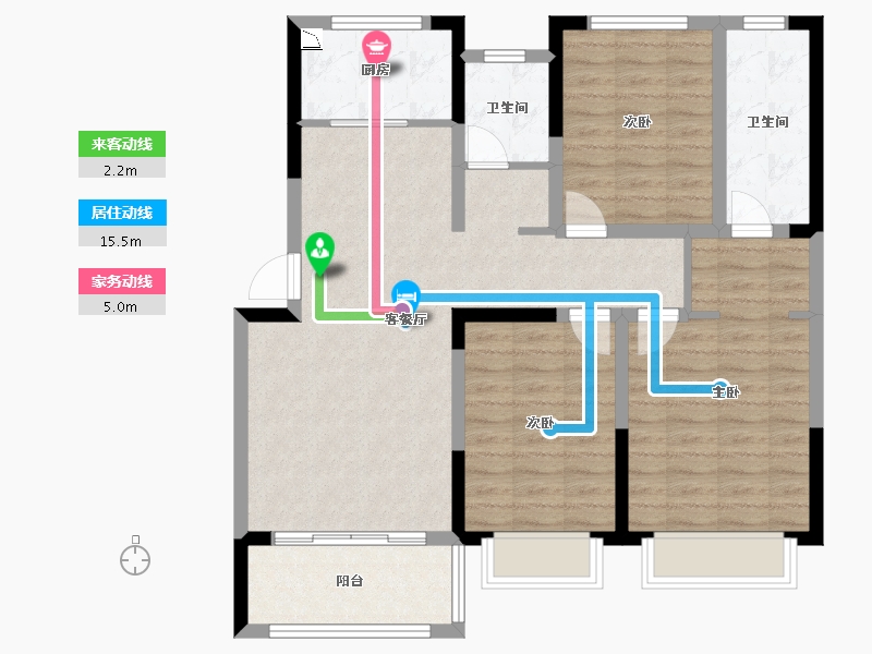 河南省-濮阳市-越秀学府-96.00-户型库-动静线