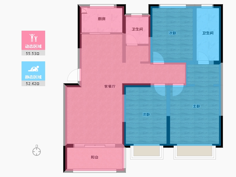 河南省-濮阳市-越秀学府-96.00-户型库-动静分区