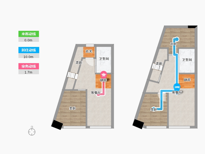 浙江省-杭州市-越秀招商云悦湾-70.97-户型库-动静线