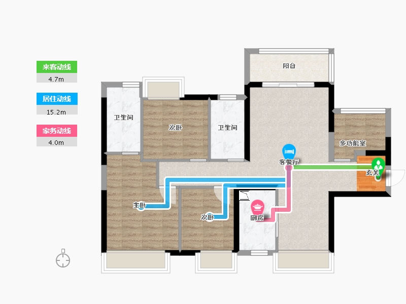 广东省-佛山市-保利�h府-89.54-户型库-动静线